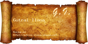 Gutrai Ilona névjegykártya