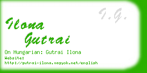 ilona gutrai business card